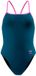 Speedo Solid Turnback Maillot de bain Bleu 30 Femme
