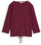 Tom Tailor Chemise à manches longues avec détails boutonnés - Taille XXL - Prune préppy