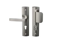 Bricard 9910051 set met afgeschermde handgrepen, op plaat, voor standaard en vleugels, voor toegangsdeuren (voor Europese cilinders), roestvrij staal