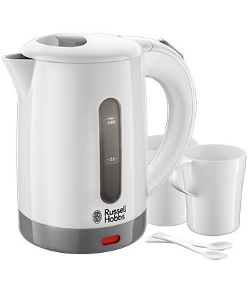 Russell Hobbs 23840-70 Travel - Reiswaterkoker - 0.85L - Grijs/Wit