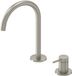 IVY Bond Wastafelkraan - 2-Gats Bladmontage - Geborsteld Nickel PVD