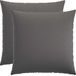 vidaXL Coussin décoratif 2 pcs HEERLEN Gris clair 70 x 70 cm Tissu