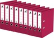 10x KTC Ordner A4 2 rings 75mm bordeaux