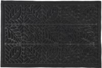 Home deco factory Deurmat - anti slip - kunststof - zwart - 40 x 60 cm