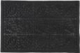 Home deco factory Deurmat - anti slip - kunststof - zwart - 40 x 60 cm