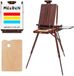 Chevalet en plastique, portable, chêne, couleur noyer