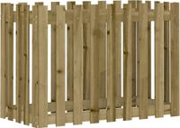 vidaXL Plantenbak verhoogd hekontwerp 100x50x70 cm geïmpregneerd hout