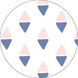 Bonateks Ronde digitaal bedrukte muismat, antislip onderkant, voor kantoor en thuis, diameter: 22 cm