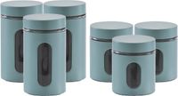 Zeller - 6x pot de cuisine en acier inoxydable - 2 tailles 600 ml et 900 ml