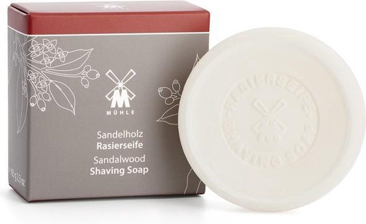 Mühle Scheerzeep Sandelholz 65g