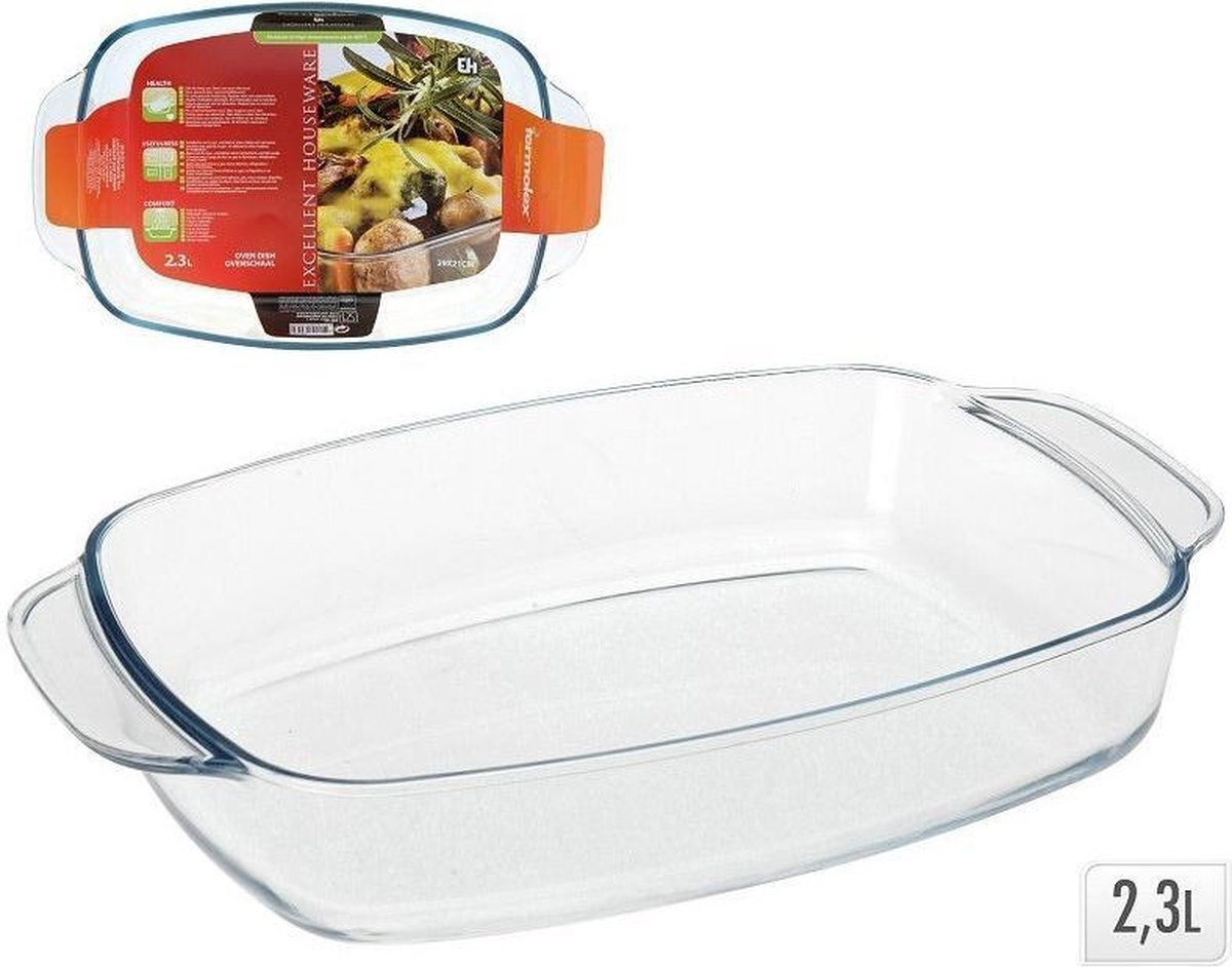 - Ovenschaal glas 2,3 liter