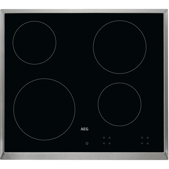 AEG HK624000XB - Zwart - Ingebouwde Halogeen Kookplaat - 4 Zones