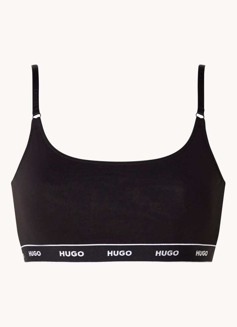 HUGO BOSS Bralette with Logo Band - 2 Pack