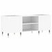 VidaXL Meuble de rangement pour disques 121x38x48 cm bois d'ingénierie blanc