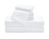 Casual Living 32651 Queen Size Hotelstijl Zijdeachtige Ultra-Zachte Milieuvriendelijke Koeltechnologie Machine Wasbaar Sneldrogend Anti-Rimpel 6-delige Lakens en Kussenslopen Set, Queen, Wit
