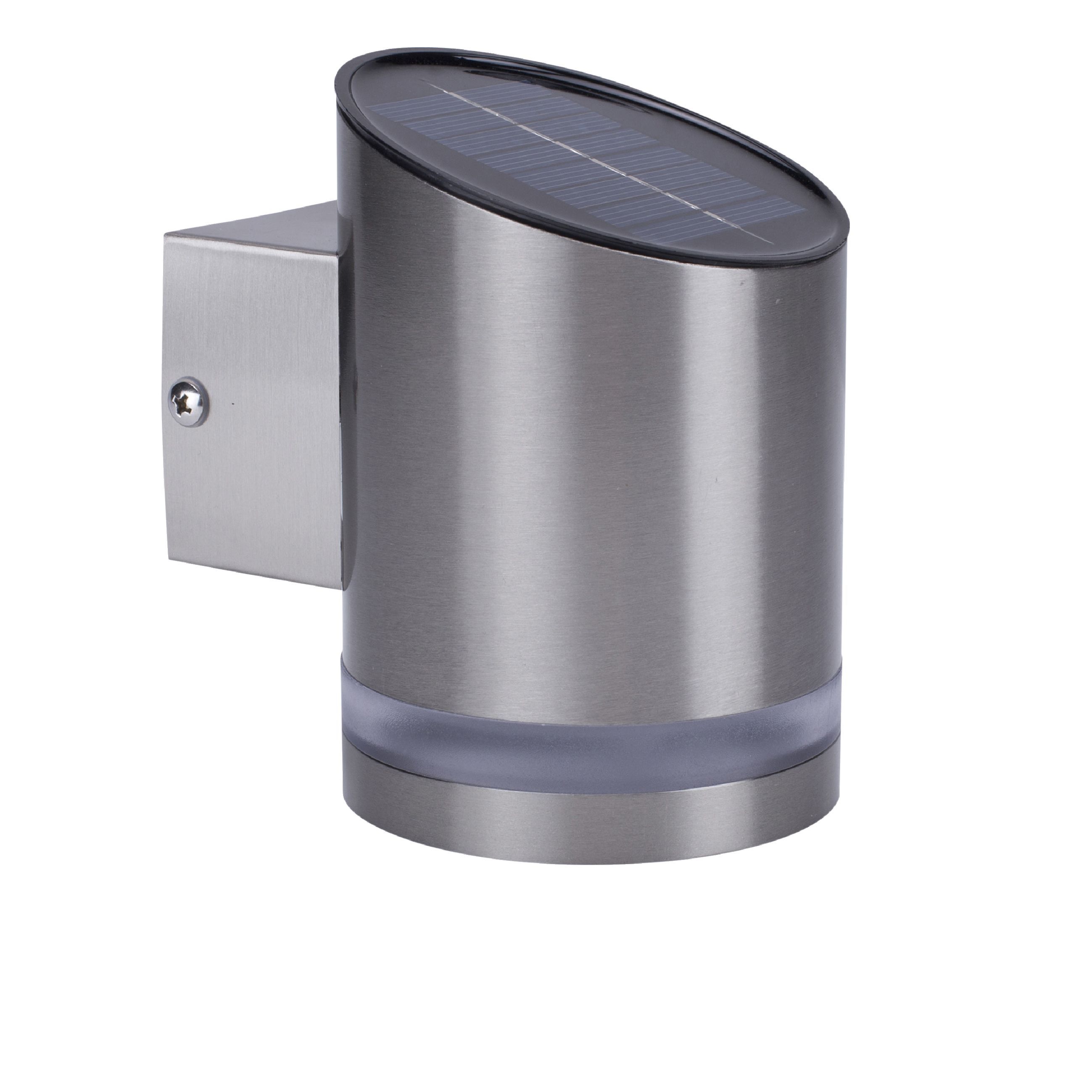 Ranex GWS-002-DS LED solar wandlamp - 35 lumen - Roestvrijstaal