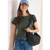 cecil Shirt met boothals in ajour look