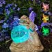 Figurine de jardin elfe à énergie solaire décoration de jardin