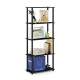 Furinno Turn multifunctionele rek met 5 niveaus, Americano/zwart
