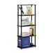 Furinno Turn multifunctionele rek met 5 niveaus, Americano/zwart