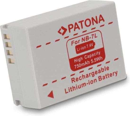 Patona Battery for Canon Powershot G10 G10IS IS NB-7L / NB7L