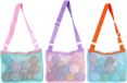 Goodivery Sac de plage, sac de jouets de plage pour jouets de sable, 3 pièces, jouets aquatiques pour enfants, sac de rangement, sac de jeu, sac de plage, sac à coquillages pour vacances en famille