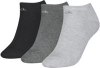 Calvin Klein Dames Sneakersokken 3-Pack Grey Melange