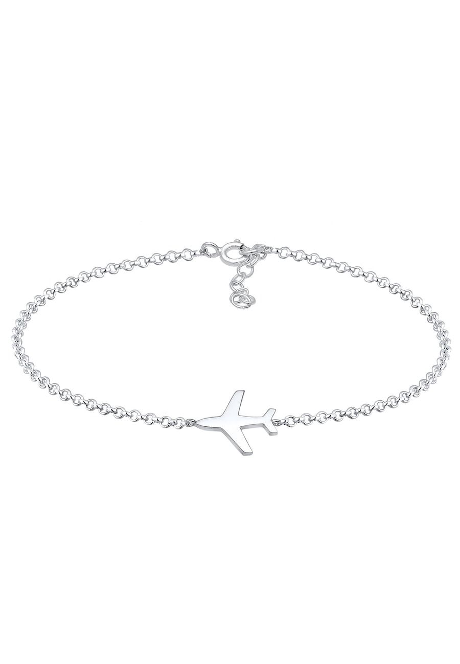 Elli Armband Dames Vliegtuig Travel Reis Filigraan in 925 Sterling Zilver Armbanden