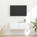 Prolenta Maison Exclusive - TV-meubel voor aan de muur, 78,5 x 30 x 29,5 cm, wit, van houtvezel