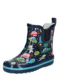 BECK Space rubberlaarzen voor jongens met korte schacht, Blauw donkerblauw 05, 19 EU