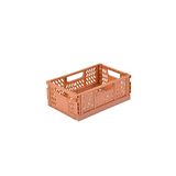 Homéa Opvouwbare en stapelbare kist, maat S (21 x 14,5 x 8 cm), kleikleur