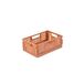 Homéa Opvouwbare en stapelbare kist, maat S (21 x 14,5 x 8 cm), kleikleur