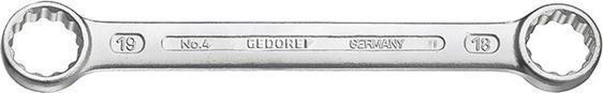 Gedore Dubbele ringsleutels DIN837-B 18x19mm