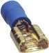 Sinuslive Car-HiFi platte stekker Set van 10 stuks 2.5 mm² 6.3 mm Verguld