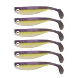 Zanderbait 6 stuks kunstaas avocado 9 cm kunstaas kunstaas snoekbaars kunstaas softbait rubberen vis