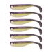 Zanderbait 6 stuks kunstaas avocado 9 cm kunstaas kunstaas snoekbaars kunstaas softbait rubberen vis