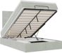 vidaXL lit coffre avec matelas 120x200cm velours gris clair