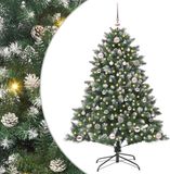 vidaXL Sapin de Noël artificiel Vert 150 cm PVC et Plastique et Acier