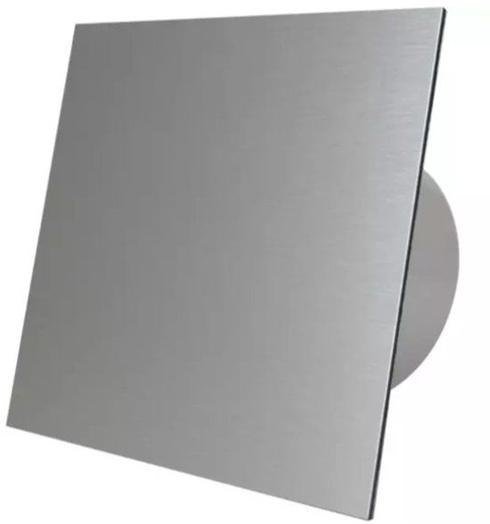 Air Roxy Badkamerventilator - Ø 100 mm - Trekkoord - Geborsteld Aluminium