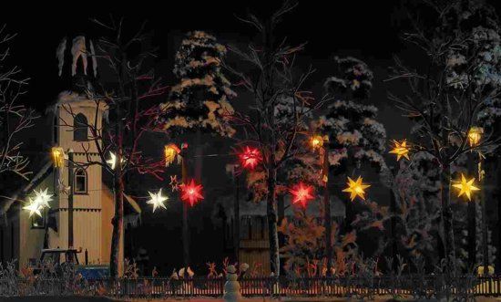 Busch & Müller BEL.WEIHN.STERNE ROT H0 - 4001738054163