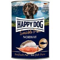 HAPPY DOG Sensible Pure Natvoer Hond Adult 6x400 g Zeevis