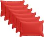 vidaXL Kussensloop - 6 stuks - Houten - Rood - 50 x 70 cm - Polyester