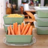 Pila Boîtes de rangement 2500 ml Ensemble de 6 - Empilable et sans BPA