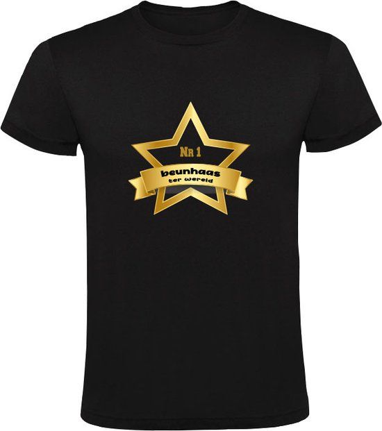 Beste Beunhaas ter wereld Heren T-shirt - Zwart - 4XL - Katoen