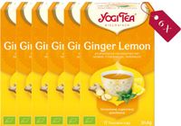 Yogi Tea Ginger Lemon Biologische Kruidenthee met Gember en Citroen - Tray van 6 Stuks