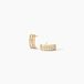 Jacobee Boucles d'oreilles rondes or jaune oxyde de zirconium