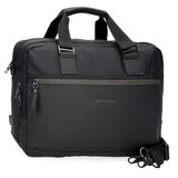 Pepe Jeans Joumma Sail Up Tas voor laptop 39,6 cm (15,6 inch), zwart, 40 x 30 x 11 cm, polyester en PU, Zwart, Eén maat, Laptoptas