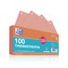 Oxford Scheidingsstroken, van karton, geperforeerd, 190 g/m², rood, 100 stuks