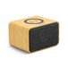 mooov 477352 draagbare bamboe Bluetooth-luidspreker met inductie-oplader voor smartphone