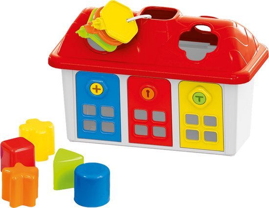 Dolu Vormenstoof - Huis - Blokkendoos - Sleutels - speelgoed 1 jaar